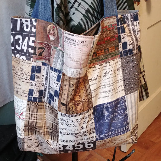 Eclectic Elements Patchwork Tote Bag