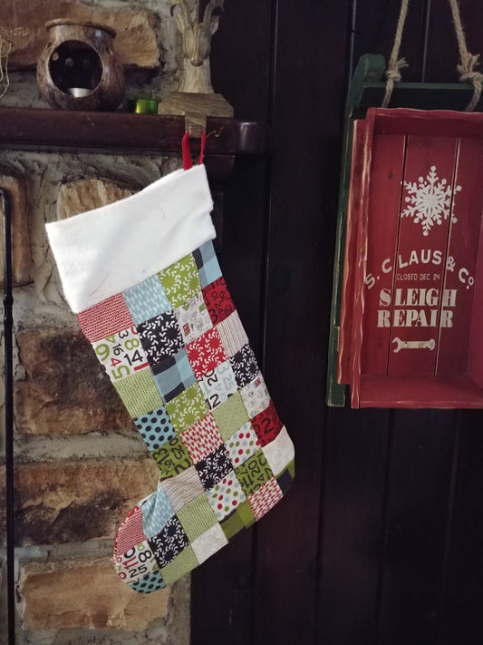 Patchwork Christmas Stocking