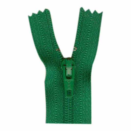 9" Closed-End Zipper - Emerald Green