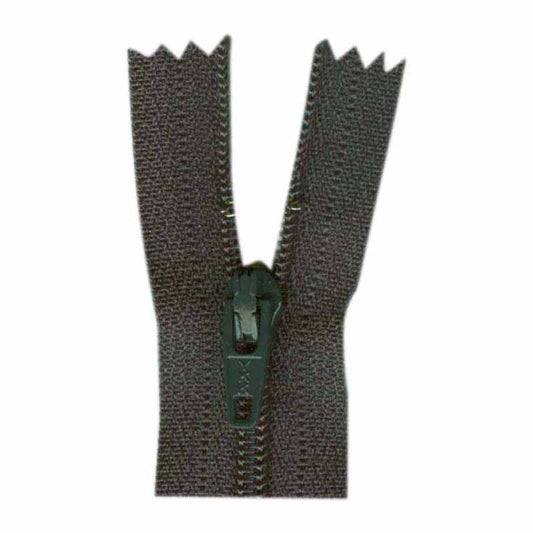 9" Closed-End Zipper - Charcoal
