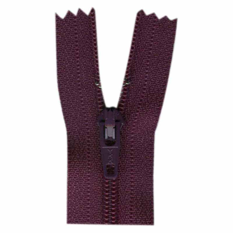 9" Closed-End Zipper - Aubergine