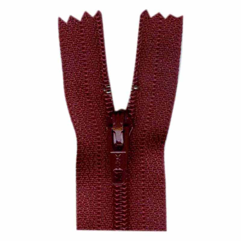 9" Closed-End Zipper - Wine