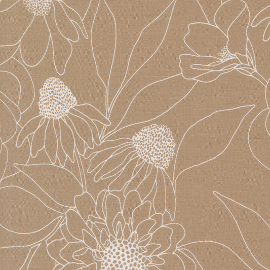 Botany (Moda) - Etched Floral Earth 108"
