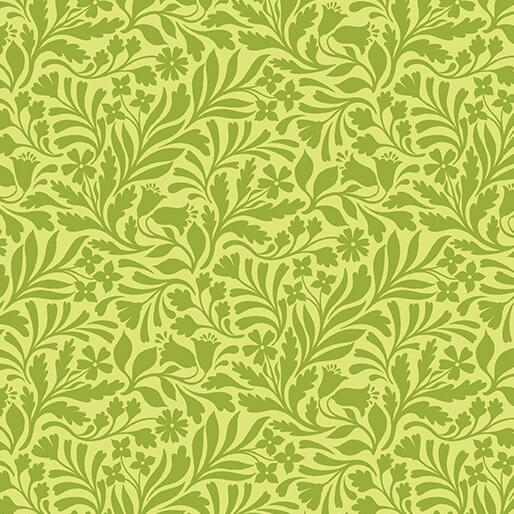 Garden Dalliance Hedgerow Grass Fat Quarter (Benartex)