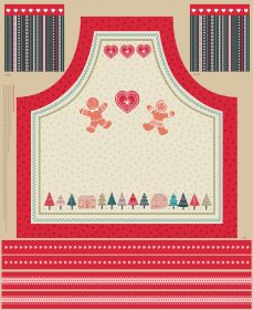 Gingerbread Season (Lewis & Irene) - Apron Panel