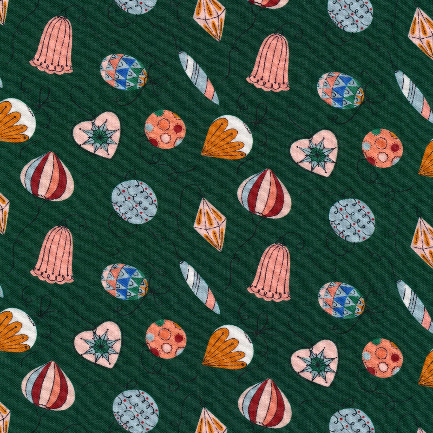 Warm & Cozy Ornaments Fat Quarter (Cloud9)