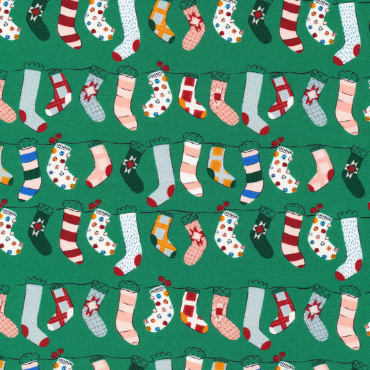 Warm & Cozy Stockings Fat Quarter (Cloud9)