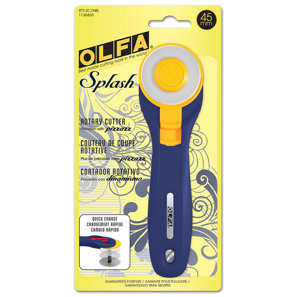 OLFA Splash Rotary Cutter 45mm - Navy