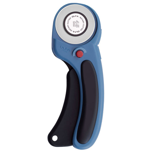 OLFA Deluxe Ergonomic Handle Rotary Cutter 45mm - Pacific Blue