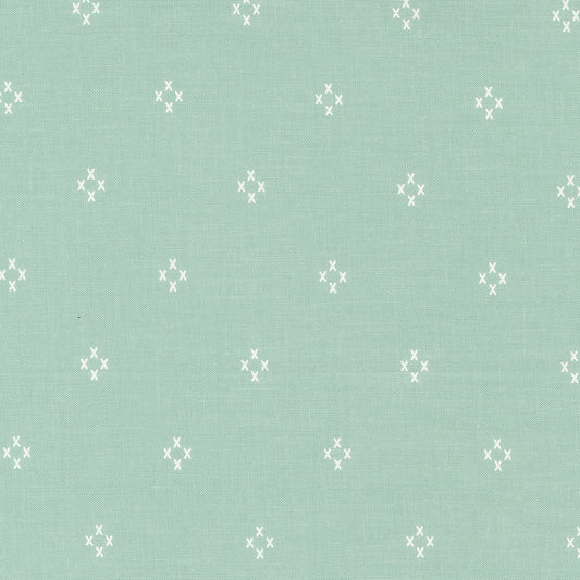Seaglass Summer Cross My Heart Ocean Air Fat Quarter (Moda)