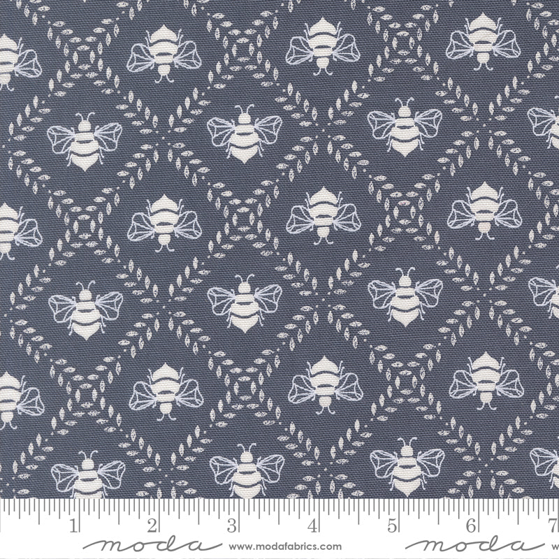 Sun-Drenched (Moda) - Gathering Honey Indigo Canvas