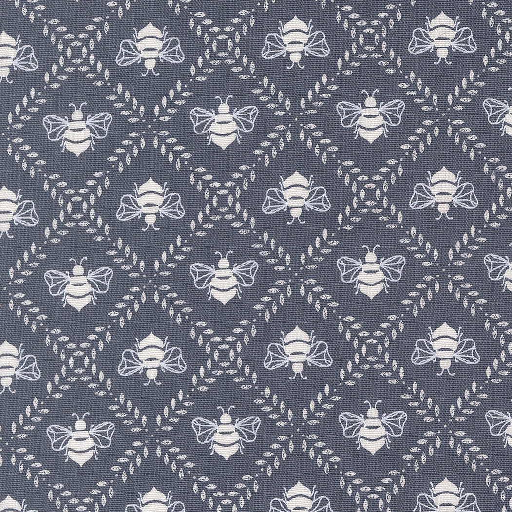 Sun-Drenched (Moda) - Gathering Honey Indigo Canvas