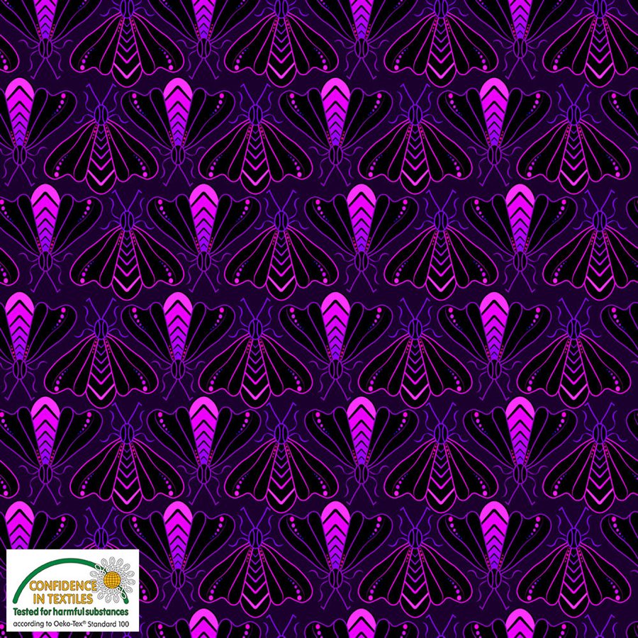 Luxury Unicorns Butterflies Pink Fat Quarter (Stof)