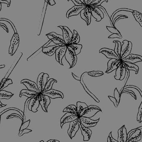 Flower Sketches (Stof) - Maple Squares