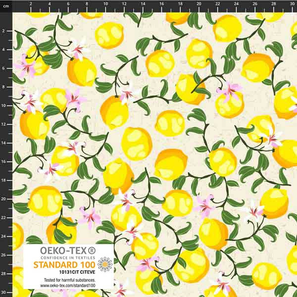 Citronella Bloom Lemon Branches Fat Quarter (Stof)