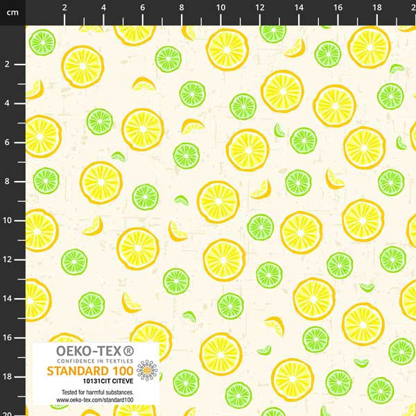Citronella Bloom Lemon Slice Fat Quarter (Stof)