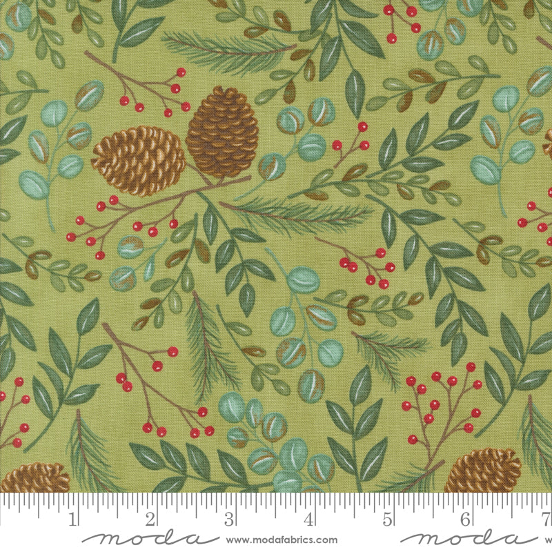 Winter Friends Woodland Greenery Holly Fat Quarter (Moda)
