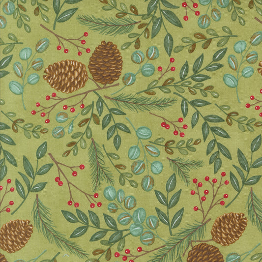 Winter Friends (Moda) - Woodland Greenery Holly