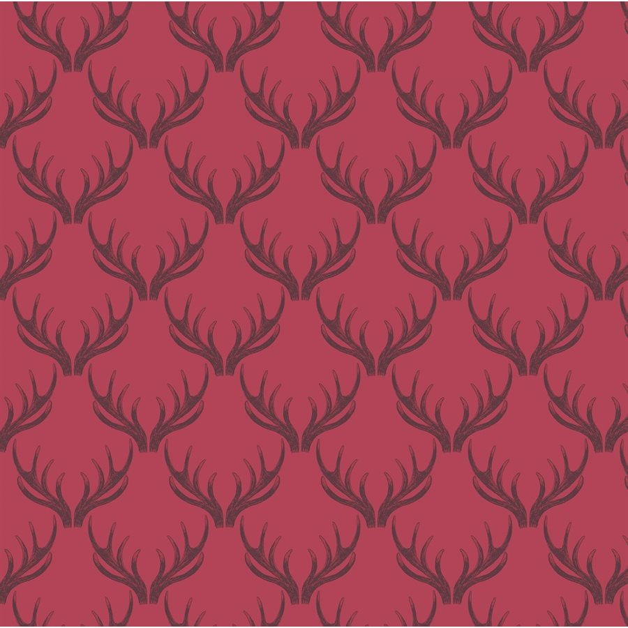 Loch Lewis Red Antlers Fat Quarter (Lewis & Irene)