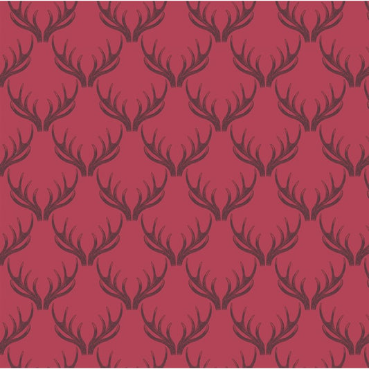 Loch Lewis Red Antlers Fat Quarter (Lewis & Irene)