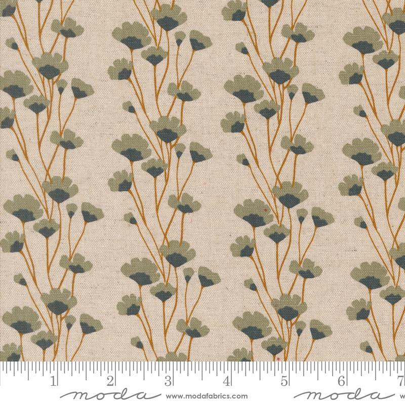 Rainier (Moda) - Overcast Flower Chains Eggshell Mochi Linen