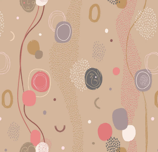 The Dreamer on Light Caramel Fat Quarter (Lewis & Irene)