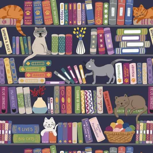 The Purrfect Book Club (Lewis & Irene) - Bookshelves & cats multi