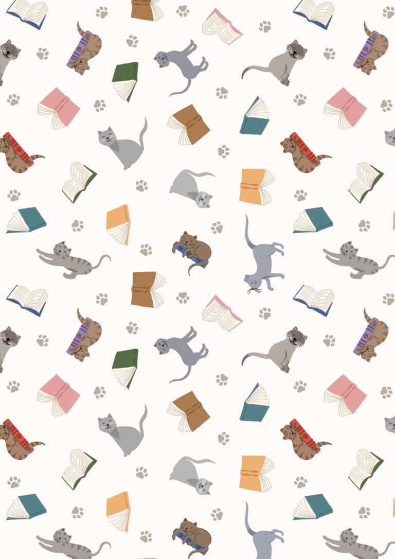 The Purrfect Book Club (Lewis & Irene) - Cats & Books Cream