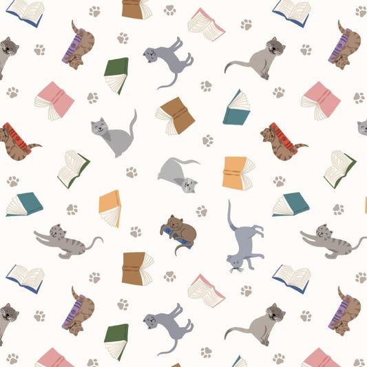 The Purrfect Book Club (Lewis & Irene) - Cats & Books Cream