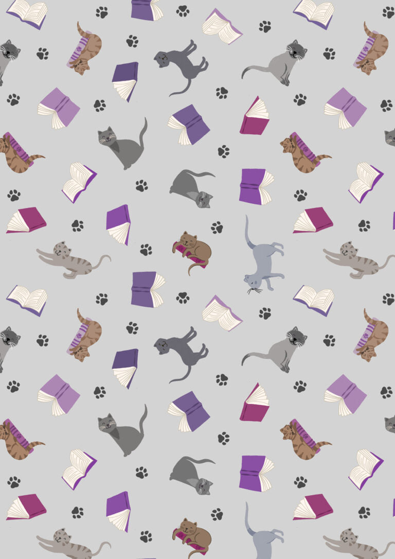 The Purrfect Book Club (Lewis & Irene) - Cats & Books Grey