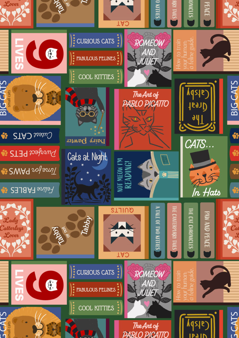 The Purrfect Book Club (Lewis & Irene) - Cat Book Covers Multi