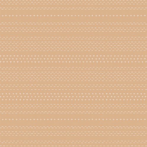 All is Well (Art Gallery Fabrics) - Sashiko Mending Tan