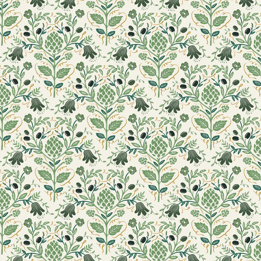 Dahlia - Rifle Paper Co (Cotton & Steel) - Artichoke Cream