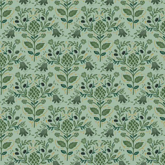 Dahlia - Rifle Paper Co (Cotton & Steel) - Artichoke Sage