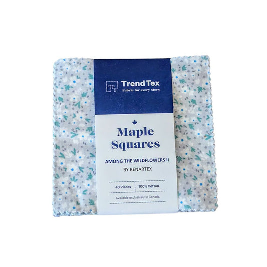 Among the Wildflowers II (Benartex) - Maple Squares