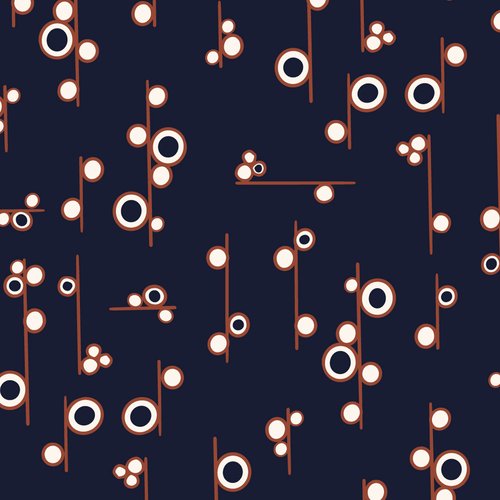 Broderi Nala Navy Fat Quarter (Dashwood Studio)