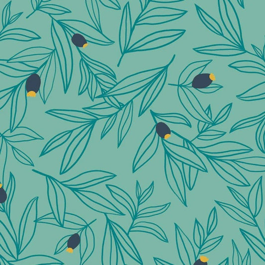 Celestial (Phoebe Fabrics) - Berry Leaf
