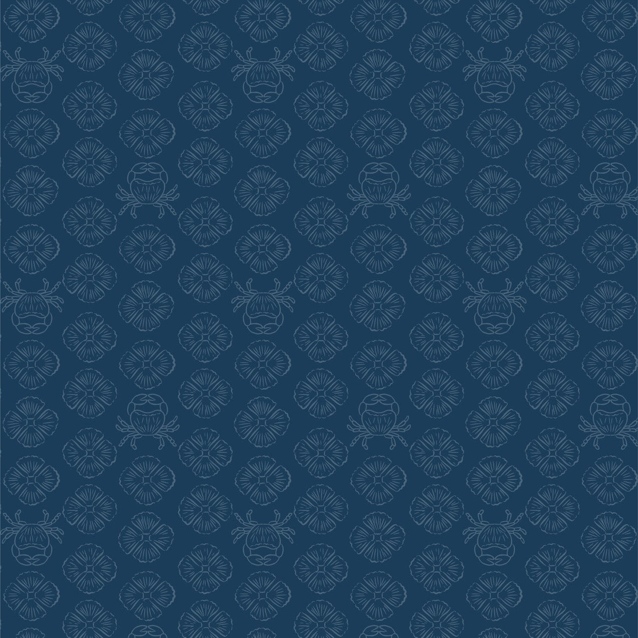 Sound of the Sea (Lewis & Irene) - Concealed Crab Midnight Blue