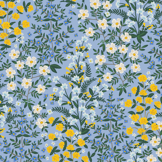 Camont Canvas - Rifle Paper Co. (Cotton & Steel) - Wildwood Garden Blue