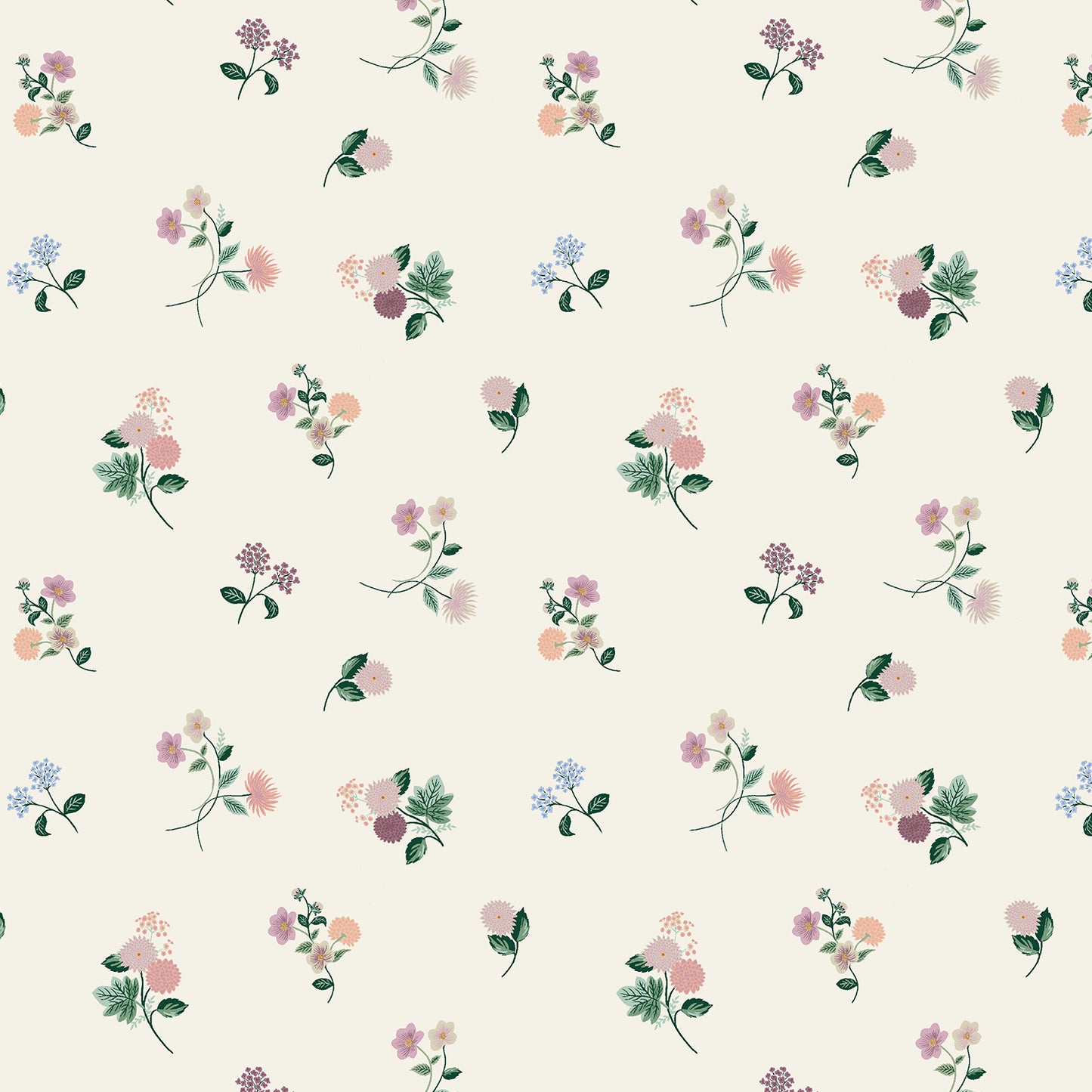 Dahlia - Rifle Paper Co (Cotton & Steel) - Ditsy Cream