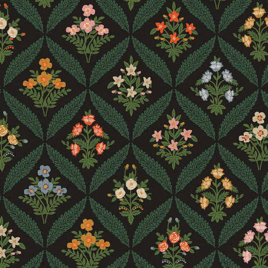 Dahlia Canvas - Rifle Paper Co. (Cotton+Steel) - Estee Garden Black