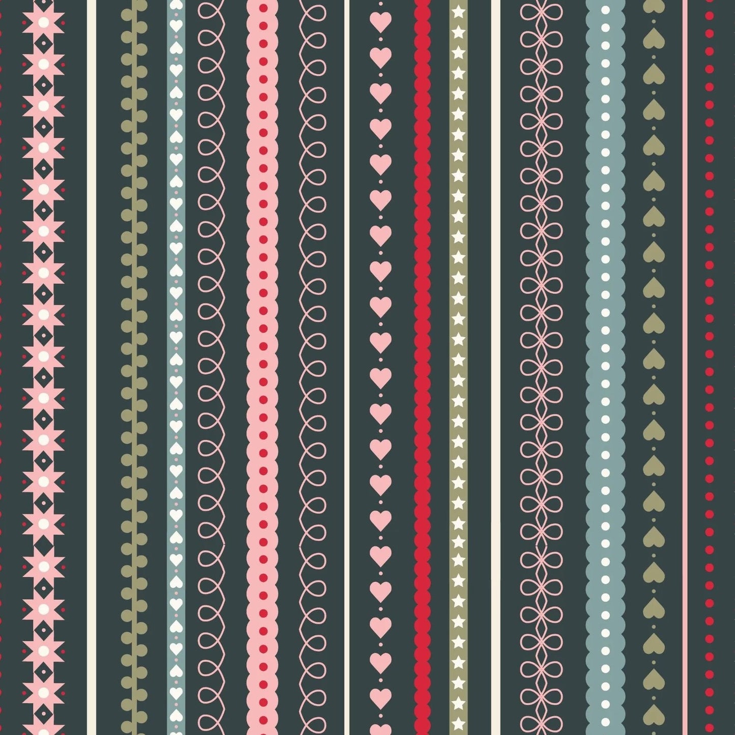 Gingerbread Season (Lewis & Irene) - Festive Stripes Dark