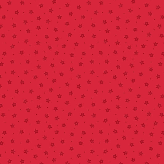 Gingerbread Season (Lewis & Irene) - Gingerbread Stars Red