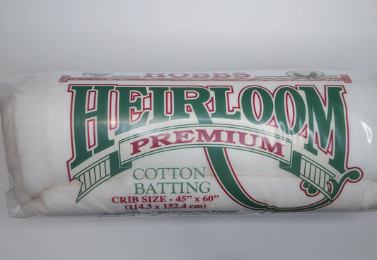 Hobbs Heirloom Cotton/Polyester Blend Batting - Crib Size