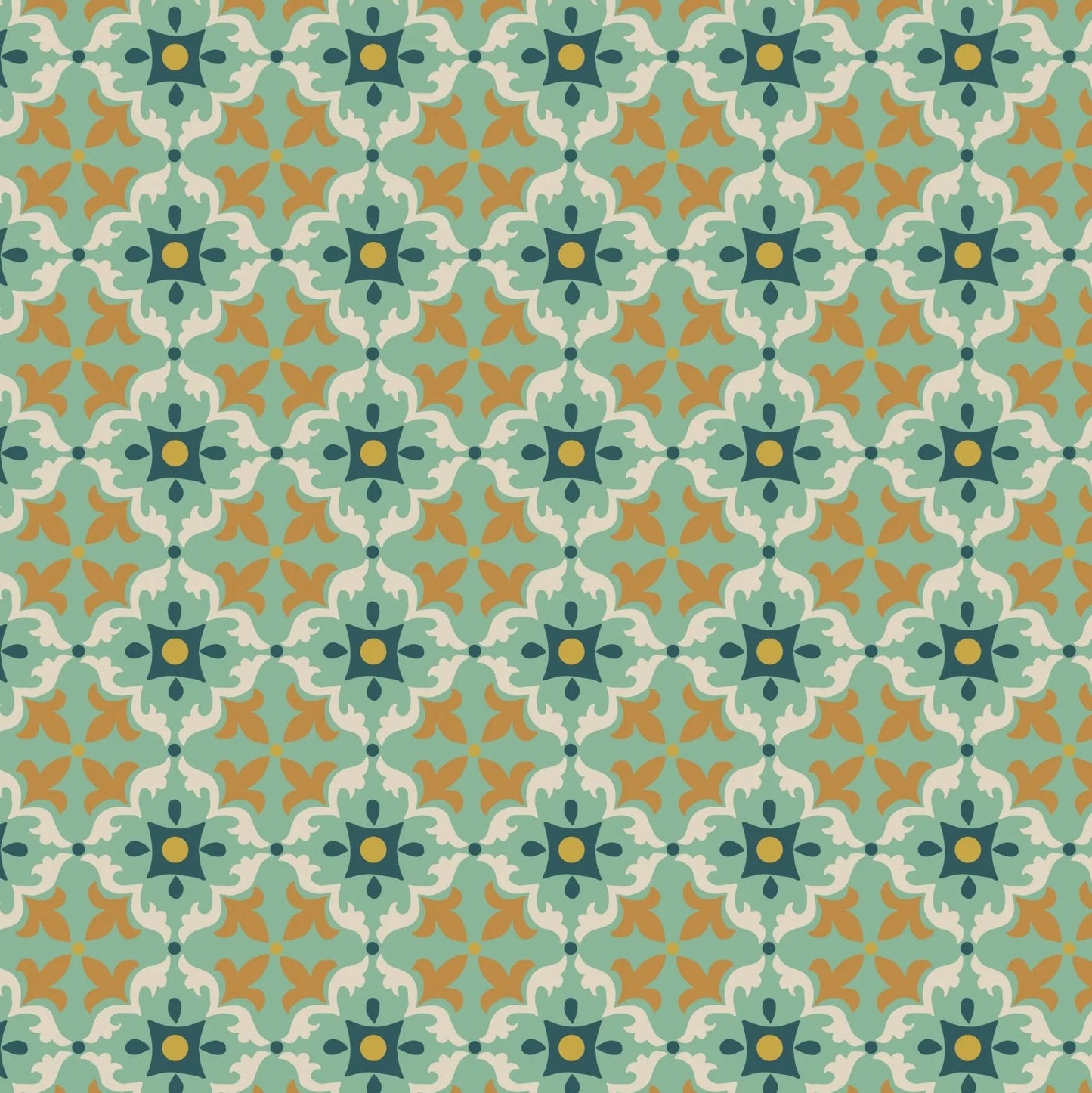 Majolica (Lewis & Irene) - Multi Tile Minty Green