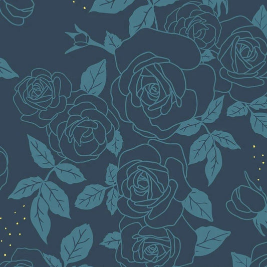 Celestial (Phoebe Fabrics) - Night Rose