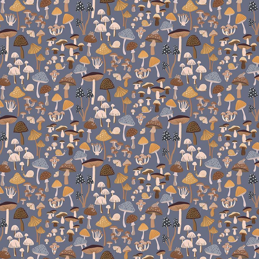 Owl You Need is Love Mushrooms Fat Quarter (Dear Stella)