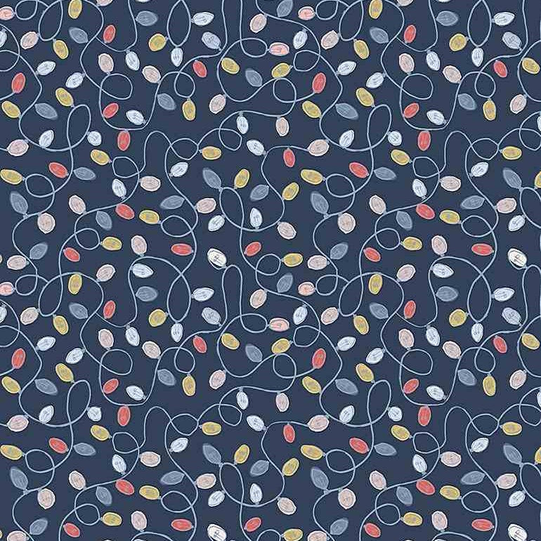 Snow Much Fun String Lights Fat Quarter (Dear Stella)