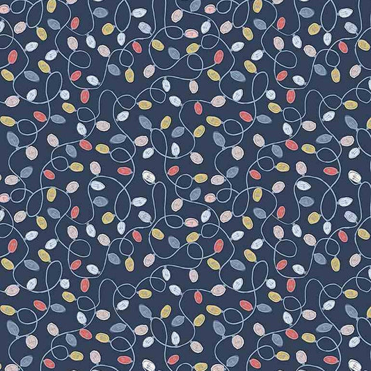 Snow Much Fun String Lights Fat Quarter (Dear Stella)