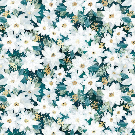 Sweater Weather Star Poinsettias Fat Quarter (Dear Stella)